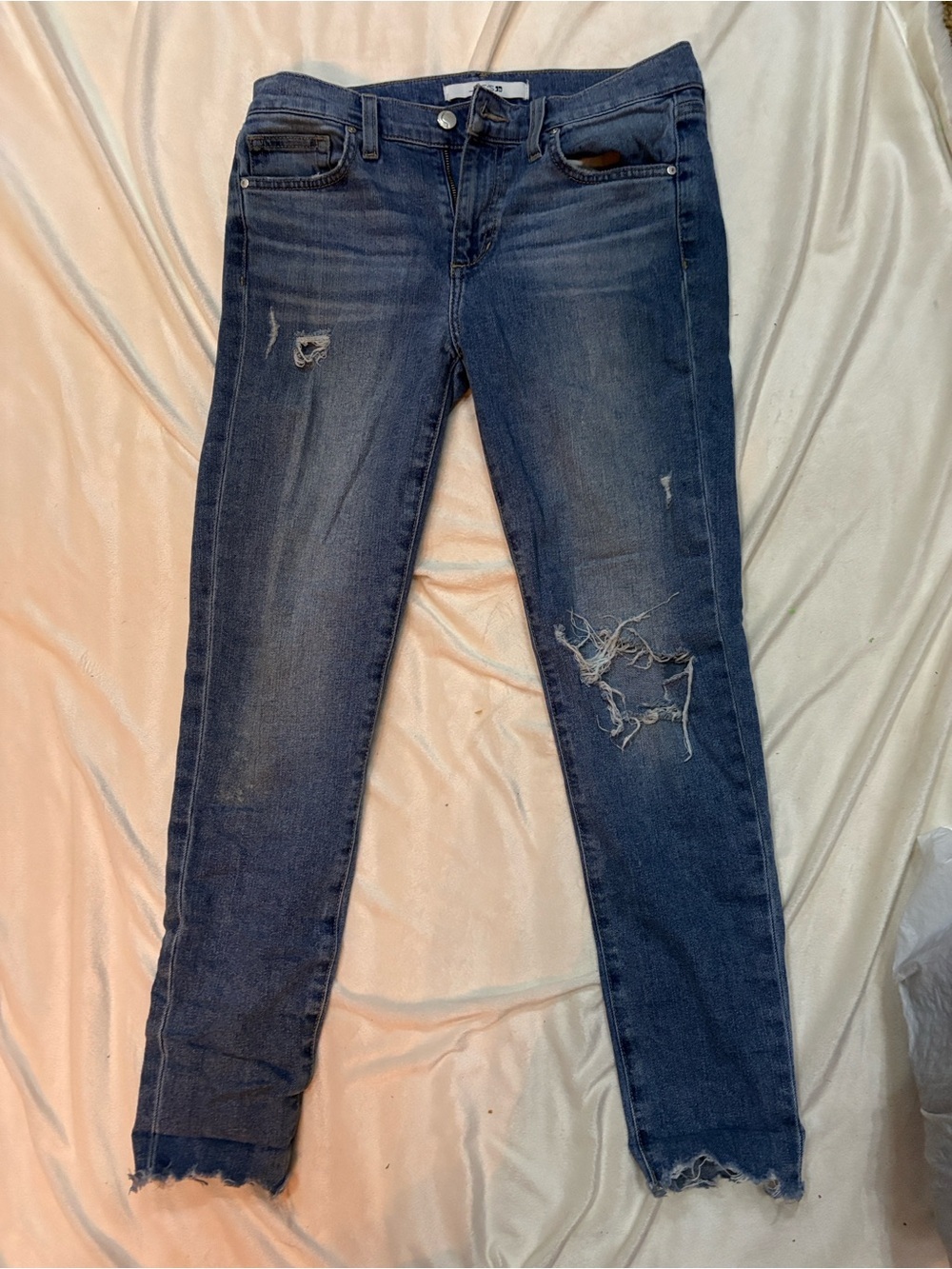 Joe's Jeans Women's Dark Blue Distressed Skinny Jeans